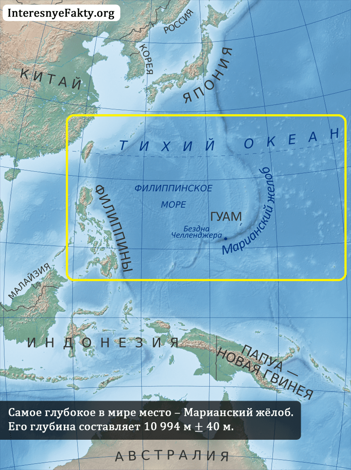 Самое глубокое место в мире